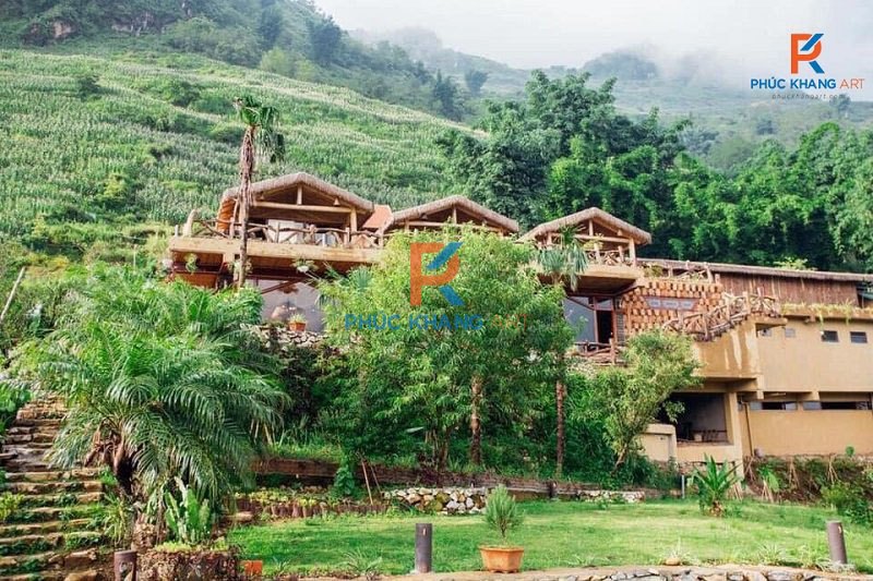 Dự Án Thi Công Lợp Nhà Bằng Lá Dừa Eco Palms House Sapa Retreat Trong 3 Tuần